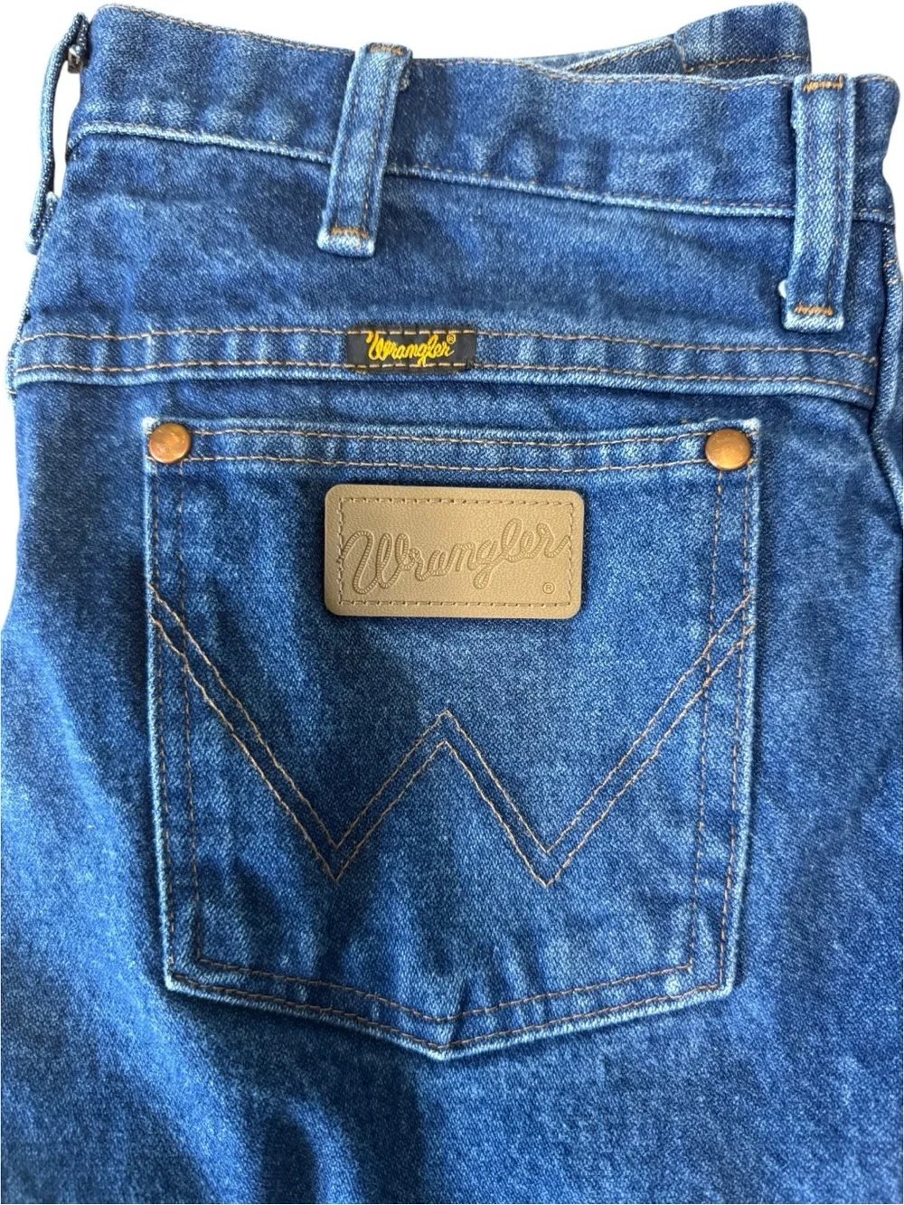Wrangler Jeans Mens 32x29 Blue 936PWD Slim Straight Cowboy Cut Denim 2 Pairs